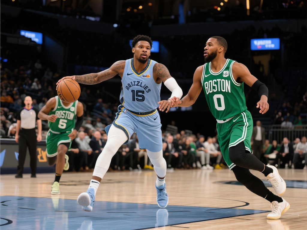 在刚刚结束的一场NBA常规赛中，灰熊在与